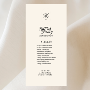Roll-up minimalistyczny beż