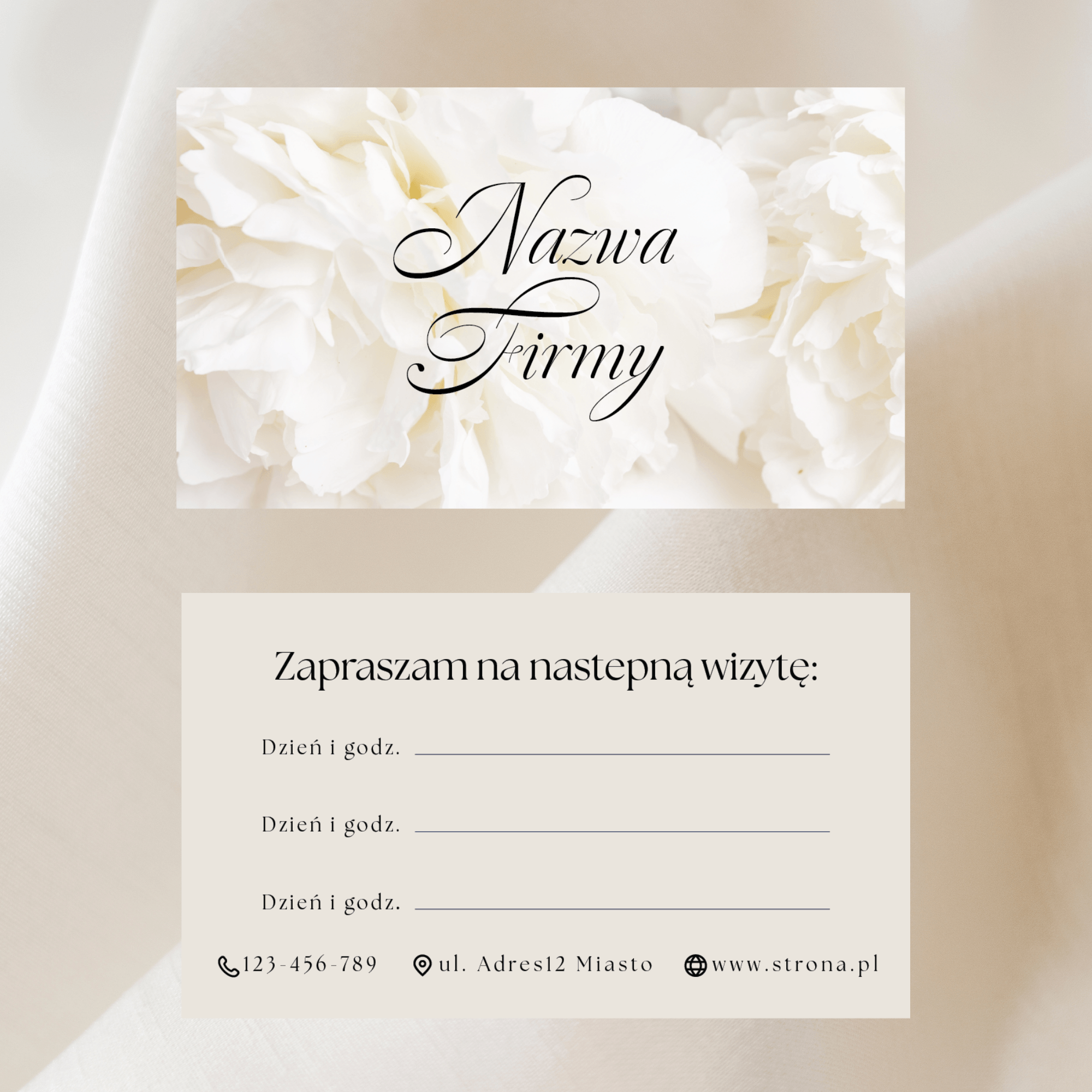 Terminarzyk - Biała Peonia - obrazek 1