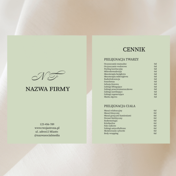 Ulotka - Szałwiowy Spokój