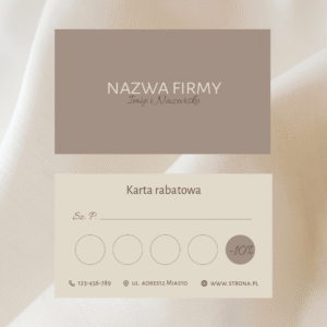 Karta rabatowa - Cappuccino