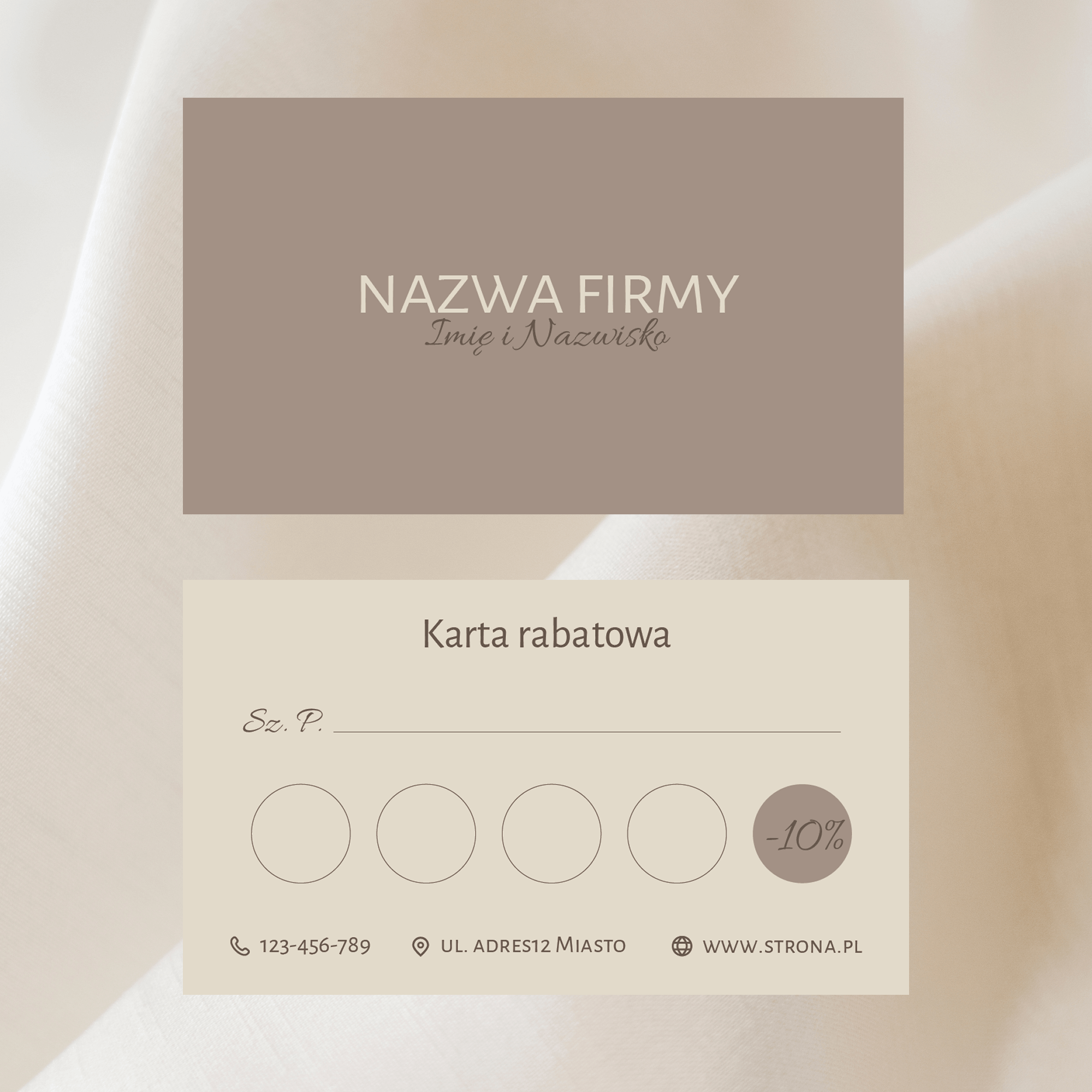 Karta rabatowa - Cappuccino - obrazek 1